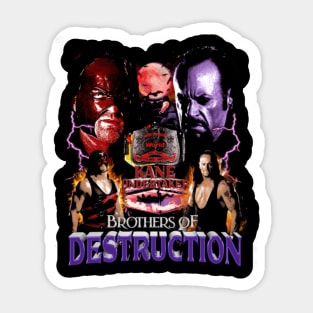 Kane & Undertaker Brothers Of Destruction Sticker